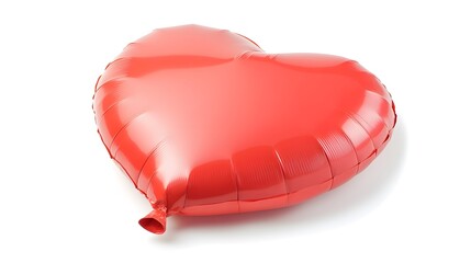 Wall Mural - heart shaped balloon on white background