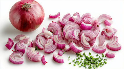 Wall Mural - onion fresh slices