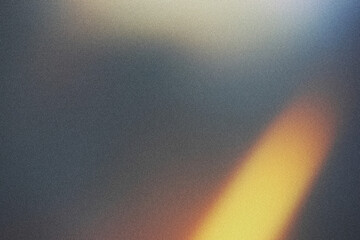 Wall Mural - golden flames light leak on black background.