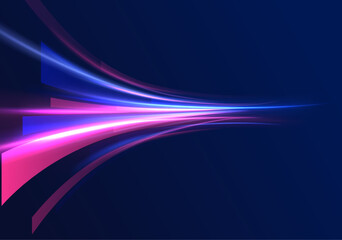 Fototapete - Neon color glowing lines background, high-speed light trails effect electric light, light effect png. Neon color glowing lines background, high-speed light trails effect electric light, light effect.
