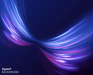 Fototapete - Neon color glowing lines background, high-speed light trails effect electric light, light effect png. Neon color glowing lines background, high-speed light trails effect electric light, light effect.
