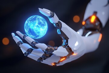 Wall Mural - the ai chat bot communicates with businessmen, delivering smart solution proposals. the stock powetu