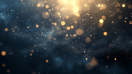 Wall Mural - A dreamy background with shimmering particles and a cosmic feel.