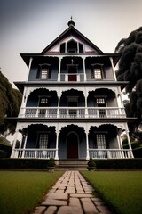 Canvas Print - Vintage house