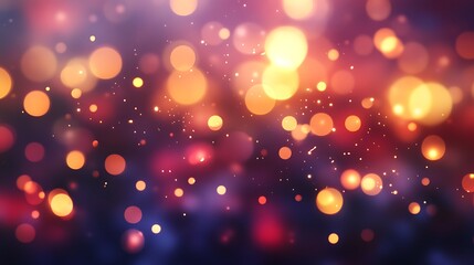 Wall Mural - A vibrant, blurred background featuring colorful bokeh lights for creative design.