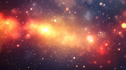 Wall Mural - A vibrant cosmic scene filled with stars and nebulae, evoking a sense of wonder and exploration.