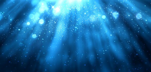 Wall Mural - a blue gradient background with a gradient blurred blue grainy effect, perfect for creating a tranqu