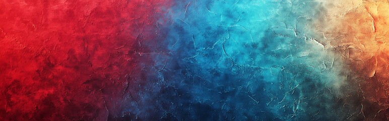Wall Mural - a colorful modern red and blue gradient background with a textured noise effect, adding a contempora