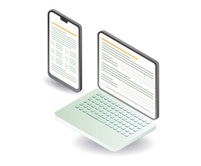 Wall Mural - information database application technology