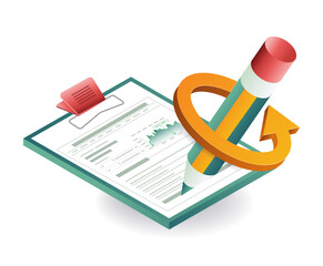 Wall Mural - data analysis management concept illustration