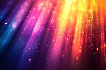Wall Mural - a holographic blur with a color gradient, featuring grain noise texture and neon iridescent colors b