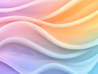 Wall Mural - Pastel wave abstract background design (5)