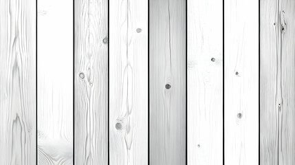 Wall Mural - Whitewashed wood plank wall texture