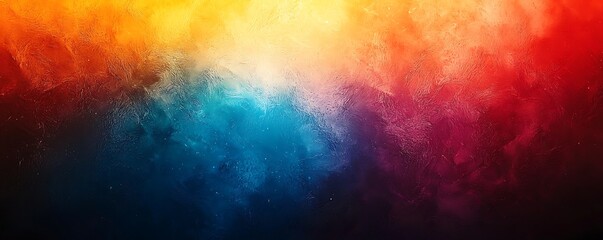 Wall Mural - a multicolor gradient background with grainy noise texture, perfect for adding vibrant colors to any