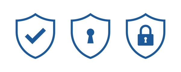 Wall Mural - security icon set