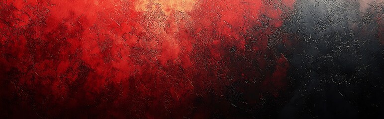 Wall Mural - a red and black gradient background with a grainy noise texture, creating an impactful and dramatic 
