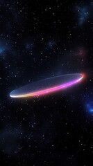 Wall Mural - Ethereal Space Scene with Colorful Alien Object in the Universe