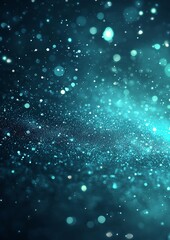 Wall Mural - a teal green-blue grainy color gradient background with a glowing noise texture, ideal for tranquil 