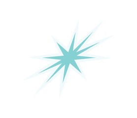Wall Mural - Cool Y2K star sticker. Modern abstract symbol with retro shape. Aesthetic element from the 90s, this graphic adds a trendy touch. Perfect for decoration or as a unique sticker in collections.