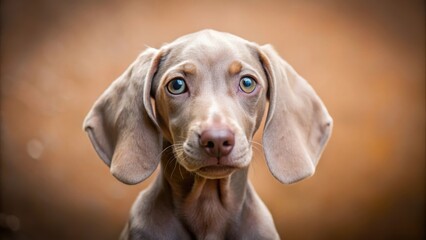 Wall Mural - Adorable Weimar puppy with floppy ears and big brown eyes, Weimar, puppy, dog, adorable, cute, floppy ears, brown eyes, furry, pet