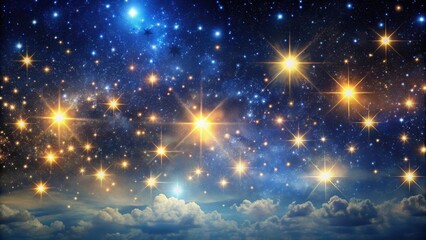 Wall Mural - majestic night sky filled with twinkling stars against a dark backdrop , space, galaxy, astronomy, c