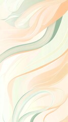 Wall Mural - elegant soft pastel waves banner with flowing design elements