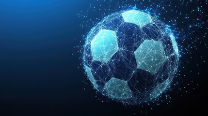 Abstract polygonal soccer ball.