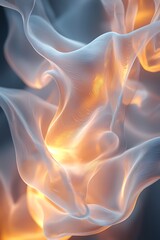 Wall Mural - an abstract liquid light background, glowing softly with fluid motion, blending through shades of li