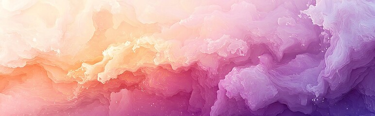 Wall Mural - an abstract pastel purple, pink, and orange blurred grainy gradient background texture, combining co