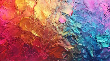 Aufkleber - Abstract painting background showing colorful oil paint texture with brush strokes