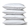 © Chokii.Ns - Stack of Soft White Pillows for Comfortable Sleep, Generative AI.