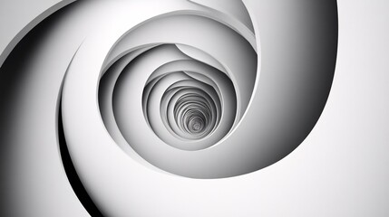 Wall Mural - Abstract white swirling tunnel creating vortex effect