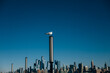 © Yakov Knyazev/Stocksy - Seagull perched on pole above New York City skyline