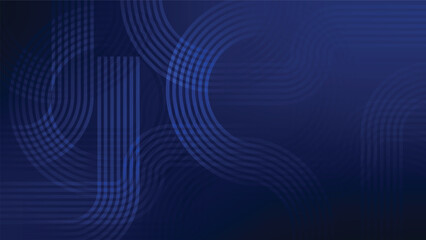 Wall Mural - abstract blue decorative graphic lines background