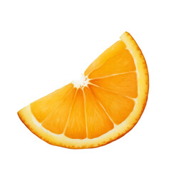 Canvas Print - watercolor of fresh Orange slice isolated on white or transparent background, png. generative ai