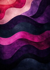Wall Mural - drift through a mesmerizing grainy gradient of dark purples, pinks, and blacks, creating a captivati