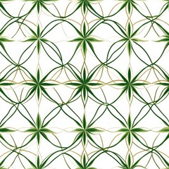 Poster - Green floral seamless pattern textile design