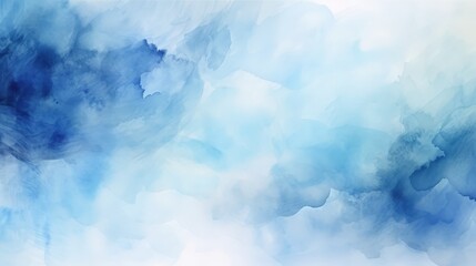 Wall Mural - Serene Abstract Watercolor Background in Shades of Blue for Artistic and Creative Projects with Smooth Textures and Soft Transitions