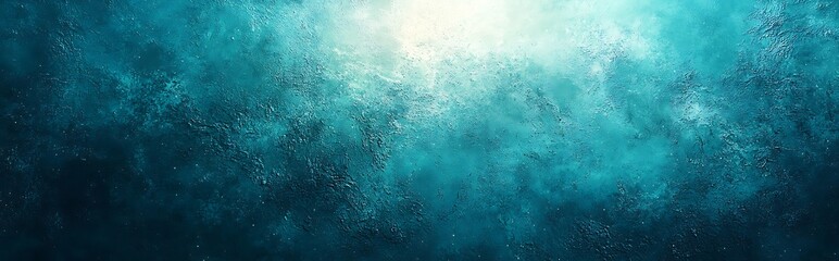 Wall Mural - illuminate your design with a teal green-blue grainy color gradient background. the glowing noise te