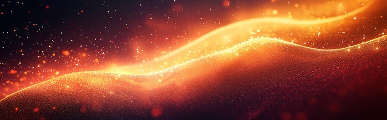 Wall Mural - illuminate your designs with a red, yellow, and orange grainy gradient, featuring glowing lights and