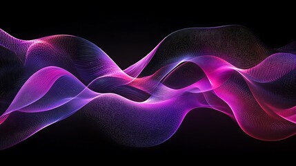 Wall Mural - immerse in the vibrancy of a black, purple, and pink abstract grainy poster background. the vibrant 