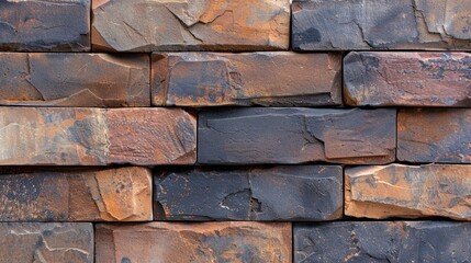 Wall Mural - Vintage Masonry Panorama: Textured Red Brick Wall Background