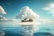 © Nats - A stunning 3D rendered illustration of a summer paradise.
