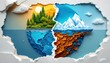 © Ispras - Stunning Paper Art World Climate Change and Nature