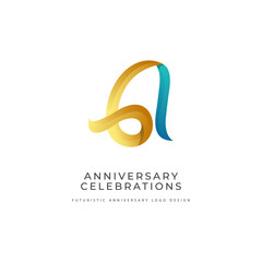 Wall Mural - 61 years anniversary celebrations logo concept