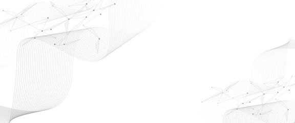 Leinwandbilder - Vector Connect link background. global network technology concept. Digital technology futuristic internet network speed connection white background.