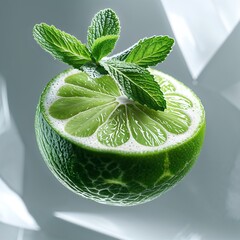 Wall Mural - lime and mint