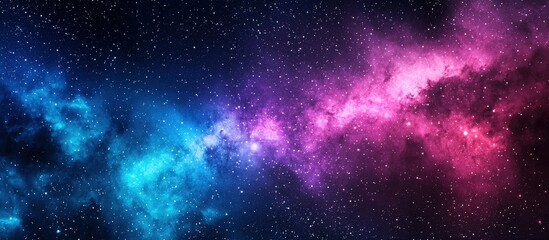 Wall Mural - A stunning night sky adorned with vibrant stars and the Milky Way.
