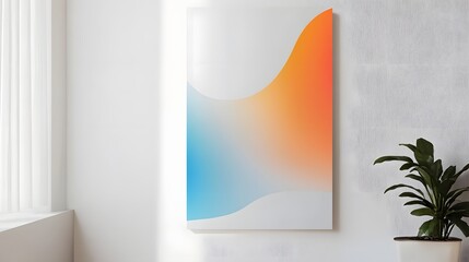 Leinwandbilder - Vibrant Abstract Geometric Art Piece Adorning Stylish Contemporary Interior