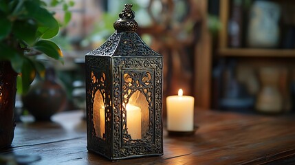 Wall Mural - Create a prayer mist with an individual medieval charm lantern